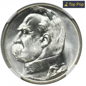 Piłsudski, 5 złotych 1935 - NGC MS66 - PIĘKNE