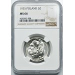 Piłsudski, 5 złotych 1935 - NGC MS66 - PIĘKNE