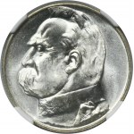 Piłsudski, 5 złotych 1935 - NGC MS66 - PIĘKNE