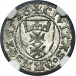 Sigismund I the Old, Schilling Danzig 1526 - NGC MS63- VERY RARE