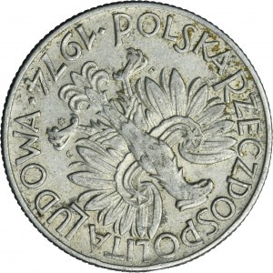 5 złotych 1974 Rybak - ODWROTKA