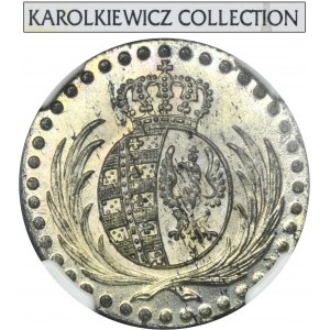 Księstwo Warszawskie, 10 groszy Warszawa 1813 IB - NGC MS64 - ex. Karolkiewicz