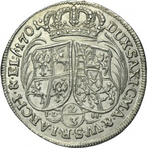 August II Mocny, 2/3 Talara (gulden) Drezno 1701 ILH