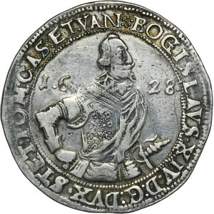 Pomorze, Księstwo Szczecińskie, Bogusław XIV, Talar Szczecin 1628 - BARDZO RZADKI
