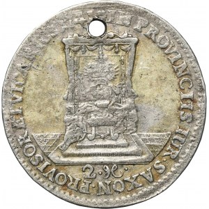 August III Sas, Dwugrosz wikariacki Drezno 1741