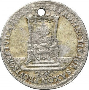 Augustus III of Poland, 2 Groschen Dresden 1741