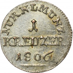 Germany, Free City of Nuremberg, 1 Kreuzer 1806