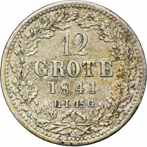 Germany, City of Bremen, 12 Grote 1841