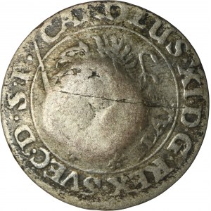 Western Pomerania under Sweden, Charles XI, 1/48 Thaler Stettin 1691 ILA - VERY RARE, countermark of Stettin
