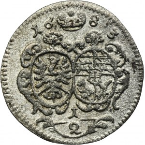 Silesia, Duchy of Oels, Christian Ulreich, 1/2 Kreuzer Oels 1680