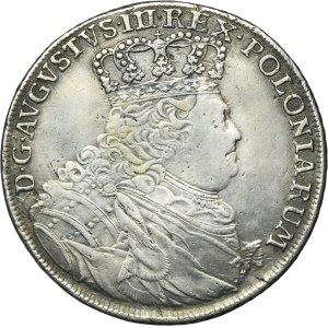 Augustus III of Poland, Thaler Leipzig 1754 EDC