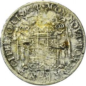 Pomerania, Swedish rule, Karl XI, 1/3 Thaler (1/2 gulden) Stettin 1674