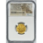 Byzantine Empire, Heraclius, Heraclius Constantine and Heroclanas, Solidus - NGC MS