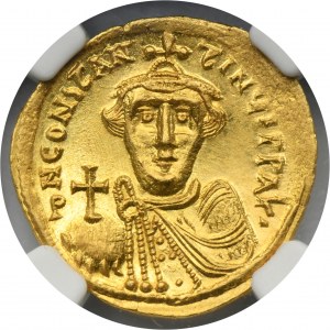 Cesarstwo Bizantyjskie, Konstans II, Solidus - NGC MS