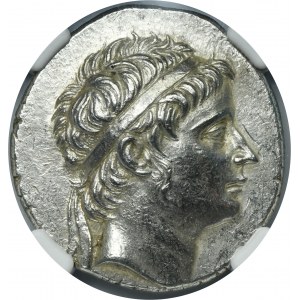 Grecja, Seleukos II Kallinikos, Tetradrachma - NGC Ch AU - RZADKA