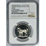 PRÓBA NIKIEL, 100 złotych 1981 Ochrona Środowiska Konie - NGC PF67 ULTRA CAMEO