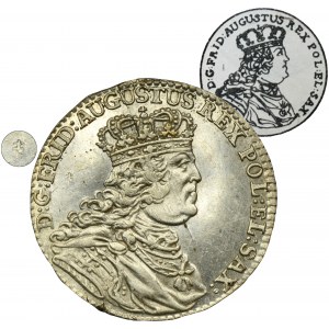 VZOREK, August III Sas, Koruna zlatá (30 haléřů) Drážďany 1762 - VELKÁ rarita, ex. Potocki