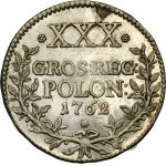 PROBE, Augustus III of Poland, 30 Groschen Dresden 1762 - EXTREMLY RARE, ex. Potocki