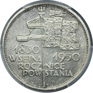 Sztandar, 5 złotych 1930 - PCGS AU58