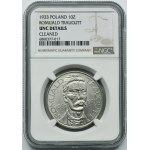 Traugutt, 10 złotych 1933 - NGC UNC DETAILS