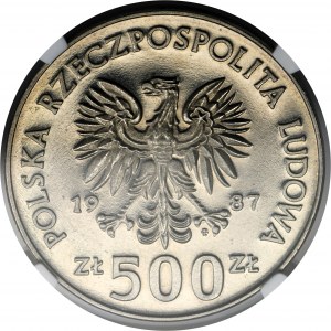 Vzorka NICHOLS, 500 zlatých 1987 Hry XXIV. olympiády Soul - NGC PF68 CAMEO
