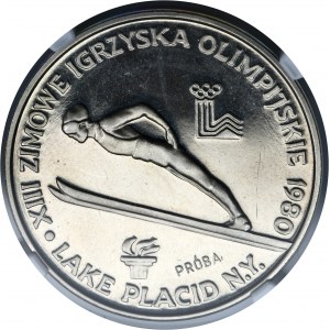 PRÓBA NIKIEL, 200 złotych 1980 Lake Placid - NGC PF66 CAMEO