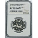 PRÓBA NIKIEL, 200 złotych 1985 MŚ Meksyk '86 - NGC PF68 ULTRA CAMEO