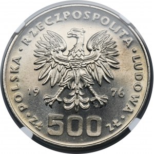 PRÓBA NIKIEL, 500 złotych 1976 Tadeusz Kościuszko - NGC MS67