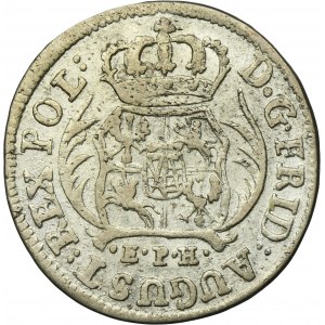 August II Silný, 1/12 toliarov (dva groše) Lipsko 1713 EPH