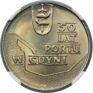 10 gold 1972 50 Years of the Port of Gdynia - NGC MS67