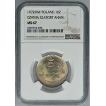 10 złotych 1972 50 Lat Portu w Gdyni - NGC MS67