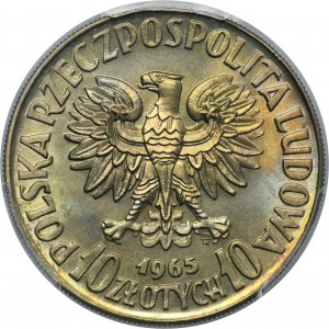 SAMPLE, 10 gold 1965 7th Centuries of Warsaw - PCGS MS67
