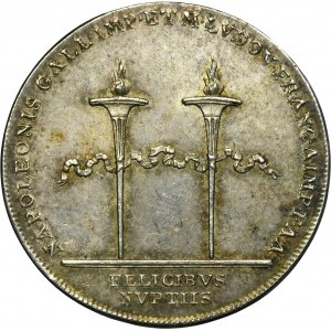 Austria, Franz I, Wedding token of Napoleon I and Marie Louise 1810 - RARE