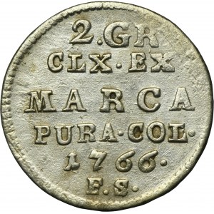 Poniatowski, 2 Groschen 1766 FS