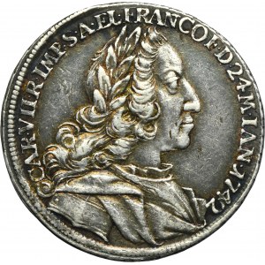 Germany, City of Frankfurt, Karl VII, Ducat in silver 1742