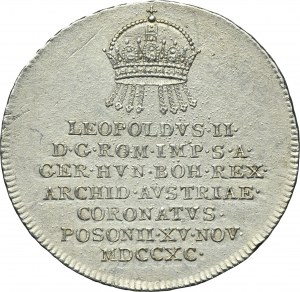 Austria, Leopold II, Coronation token Wien 1790