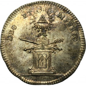 Austria, Franz I of Lorraine, Coronation token Frankfurt 1745