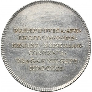 Austria, Leopold II, Coronation token of Maria Ludovica 1791