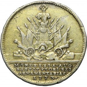 Austria, Maria Theresa, Token minted on the occasion of the death of Field Marshal Joseph Wenzel Liechtenstein 1773