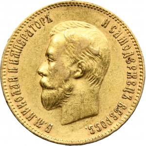Rusko, Mikuláš II, 10 rubľov Petrohrad 1900 Ф-З