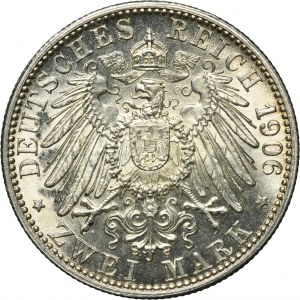 Germany, Baden, Friedrich I, 2 Mark Karlsruhe 1906