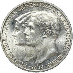 Germany, Saxony-Weimar-Eisenach, Wilhelm Ernst, 2 weeding mark Berlin 1903 A