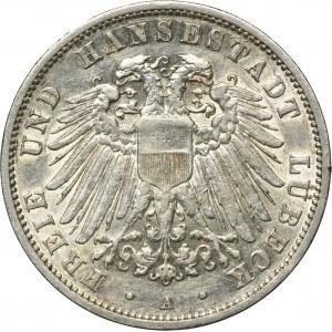 Germany, City of Lübeck, 3 Mark Berlin 1909 A