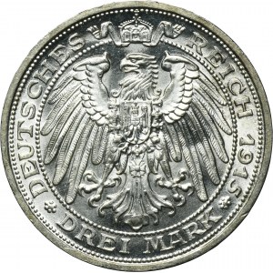 Germany, Mecklenburg-Schwerin, Friedrich Franz IV, 3 Mark Berlin A