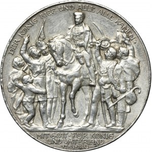 Niemcy, Królestwo Prus, Wilhelm II, 3 Marki Berlin 1913 A