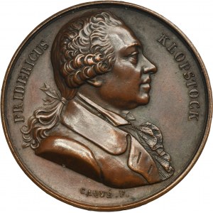 Francja, Medal Fryderyk Gottlieb Klopstock 1820 - ŁADNY