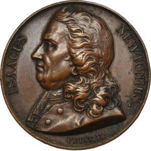 France, Medal Isaac Newton 1819