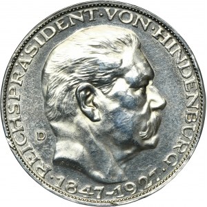 Niemcy, Republika Weimarska, Medal Paul von Hindenburg 1927 D