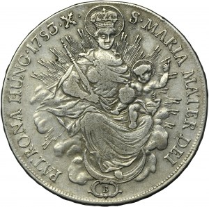 Hungary, Joseph II, Thaler Kremnitz 1783 B