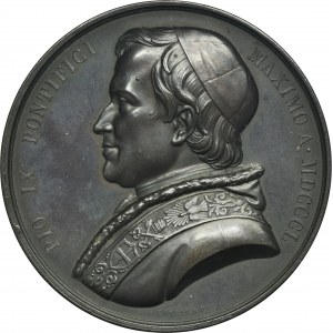 Papal States, Vatican, Pius IX, Medal in Commemoration of the Pope Return to Rome 1850